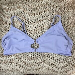 Wild Fable Ring Front Bralette Bikini Swim Top Lavender Purple L Large 12-14